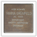 Stolperstein Hanna Grünfeld