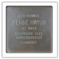 Stolperstein Juliane Hayum